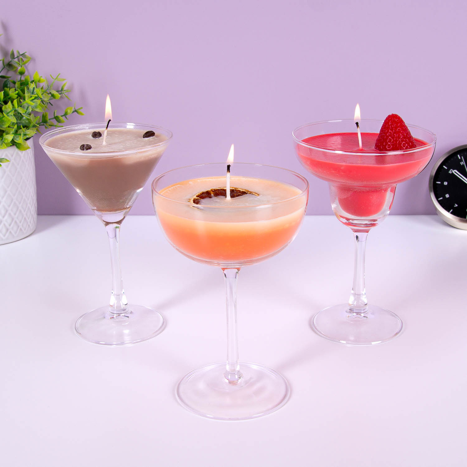 MikaMax Cocktailkaarsen (set Van 3)