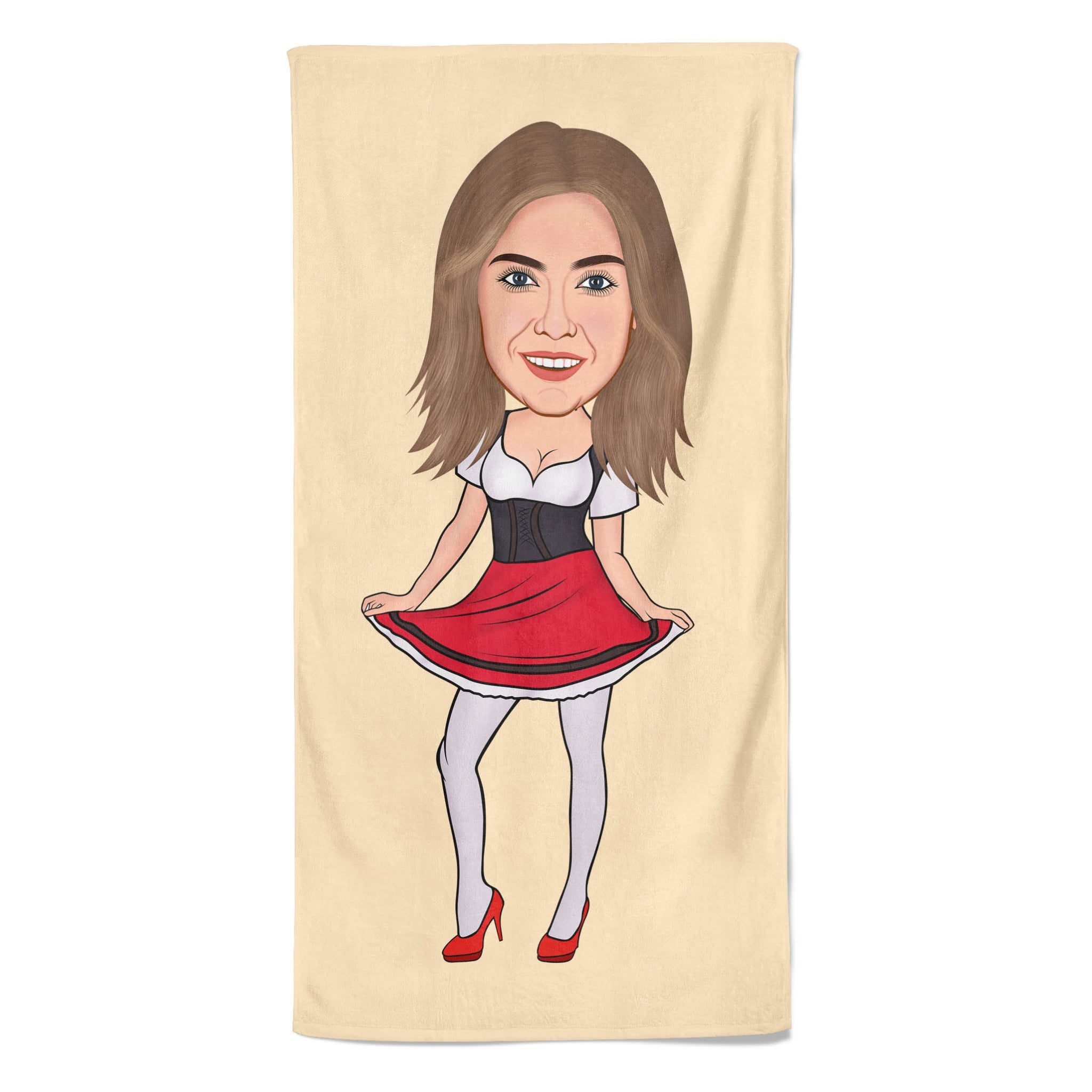 Pillowbuddies Cartoon Handdoek Tiroler Woman - Pillow Buddies