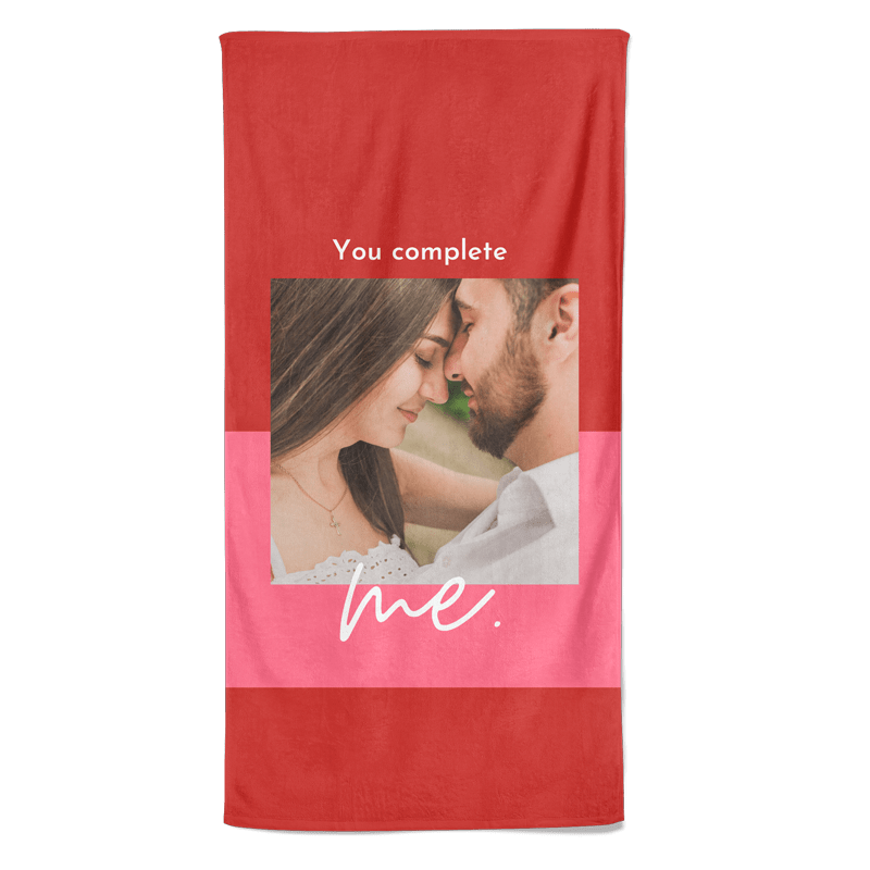 Pillowbuddies Valentijn handdoek You complete me - Pillow Buddies