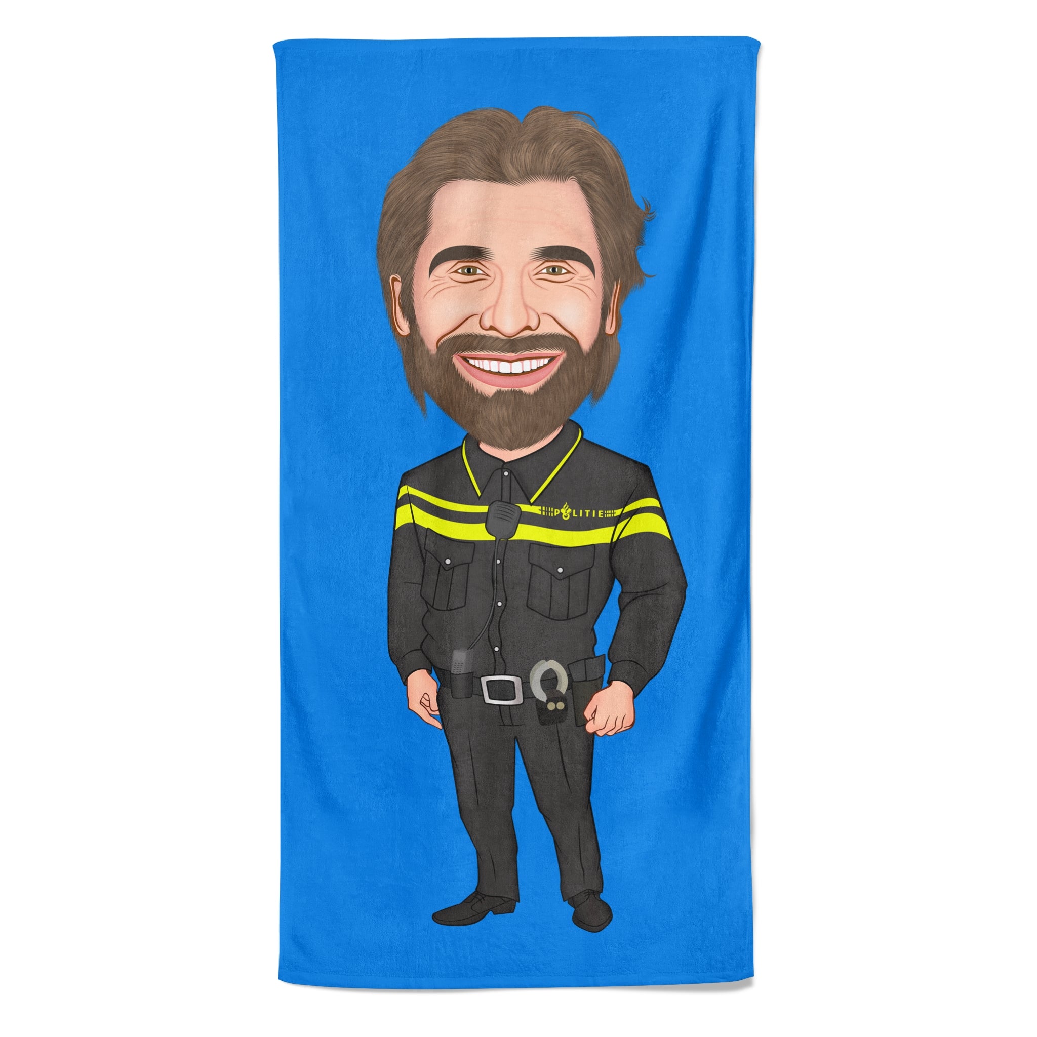 Pillowbuddies Cartoon Handdoek Policeman - Pillow Buddies
