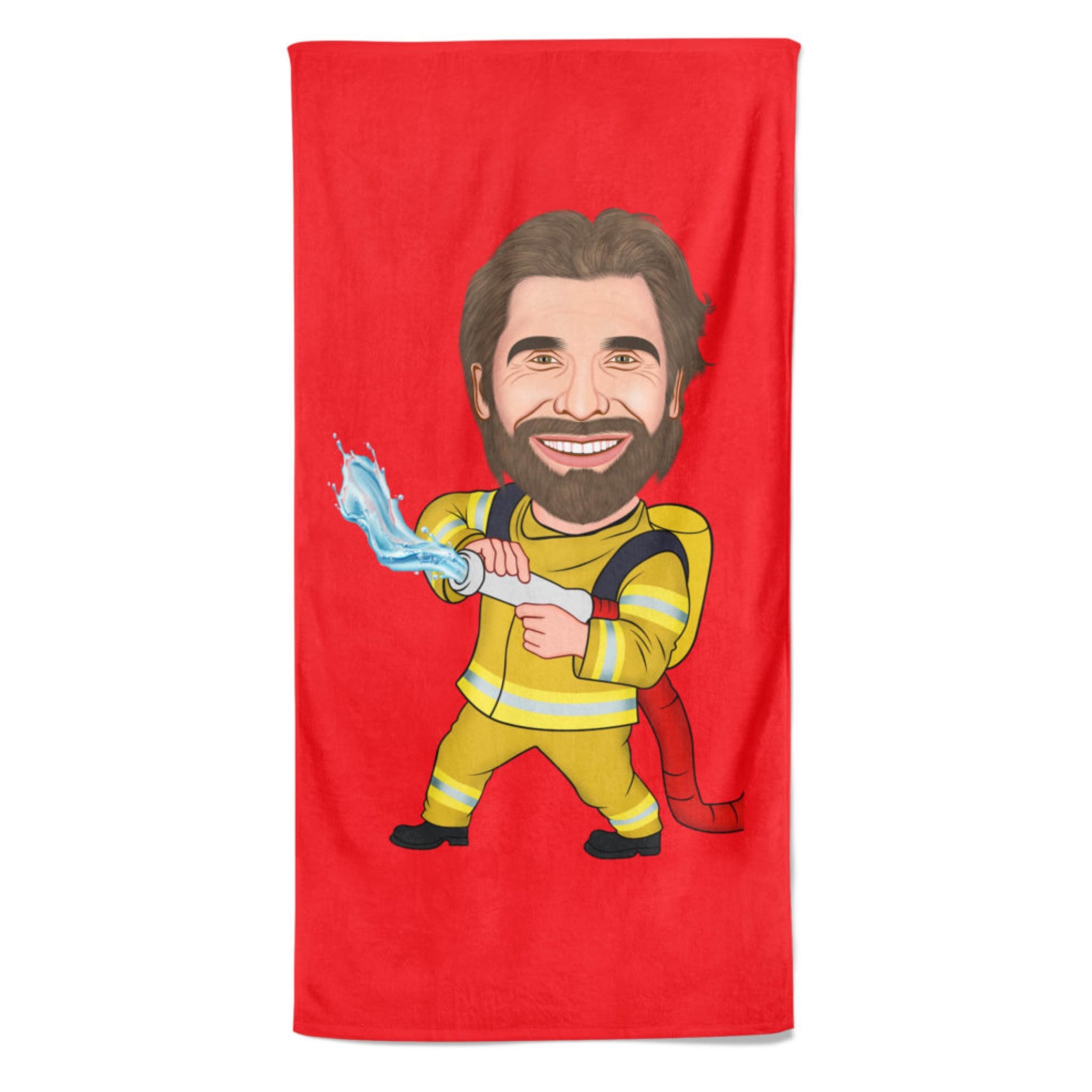 Pillowbuddies Cartoon Handdoek Firefighter - Pillow Buddies