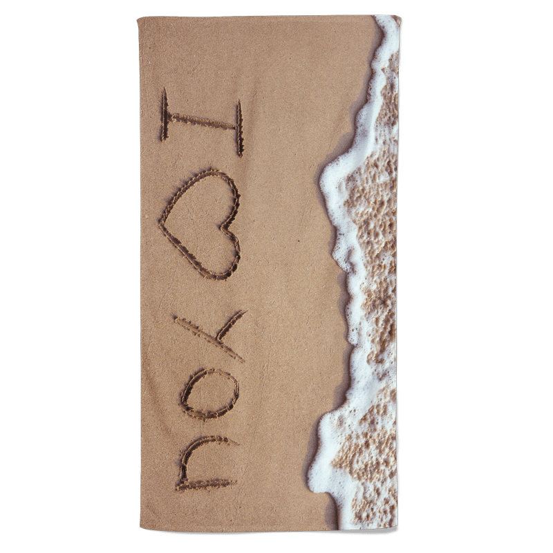 Pillowbuddies Valentijn handdoek I Love You - Pillow Buddies