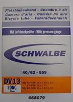 SCHWALBE Fahrradschlauch SV13 mit Sclaverantventil ~ 26" ~ 40/62-559 mm (26 x 1,50 - 2,50 Zoll) auch für MTB's