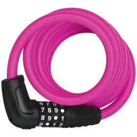 ABUS - AV-Spiralkabelschloss, 180mm, Numero, 5510C/180/10 SCMU, pink