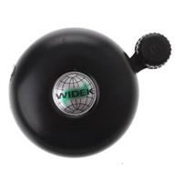 Widek fietsbel wereldbol koper zwart 5 cm
