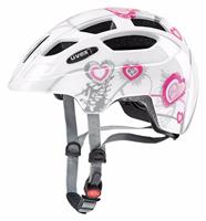 Uvex Fahrradhelm Finale Jr. Heart white pink 51-55 weiß