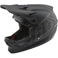 Troy Lee Designs D3 Fiberlite Helm (Mono Black) - Mono Black  - XL