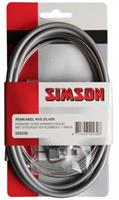 simson remkabel set Nexus rollerbrake 2250/1700 mm grijs /zilver