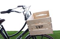 VWP Fahrradkiste Holz Natur 40 Liter
