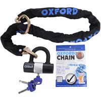Oxford Chain Kettenschloss 8 - Schwarz  - Sold Secure Silver Rated