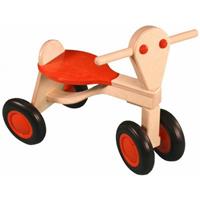 Van Dijk Toys loopfiets berkenhout - Oranje