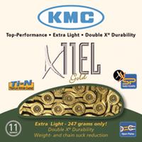 KMC ketting X11EL Ti-N 1/2-11/128 inch 114 schakels 11S goud