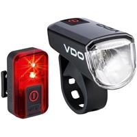 VDO - Eco Light M30 Set - Fahrradlampen-Set schwarz
