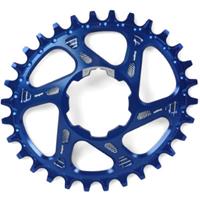 Hope Oval Spiderless Boost Retainer Ring - Blau  - 28t