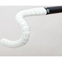 Bikeribbon Stuurlint PU Color Perforated Wit - Celeste