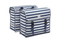 New Looxs Dubbele fietstas Fiori Double 30L Blue Stripe