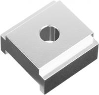 Ergotec adapterplaat voor zijstandaard aluminium zilver