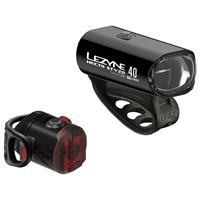 Lezyne Hecto 40L - Femto STVZO USB Light Set - Schwarz