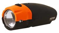 Spanninga koplamp Goma led batterijen 8 cm oranje/zwart