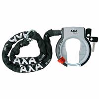 AXA Defender Ringslot Grijs + RLC100 insteekketting Zwart