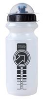 Pro sportbidon met deksel Team 0,6 liter PVC 21 cm wit/zwart