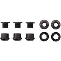 Wolf Tooth Pack of 5 1X Chainring Bolts and Nuts - Schwarz