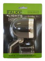 Falkx voorlicht 20 leds batterijen zwart/zilver