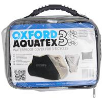Oxford Aquatex 3 Fahrradschutz - Schwarz - Silber  - 200x105x110cm
