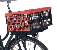 Plates 4 Bikes fietskrat vouwbaar 32 liter rood/zwart 2 delig