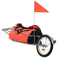 vidaxl Gepäck-Fahrradanhänger mit Tasche  Orange