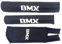 HZB padset BMX junior polyester zwart 3 delig