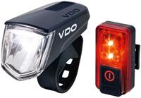 VDO verlichtingsset Eco light M60 FL Red RL 60 LED USB zwart