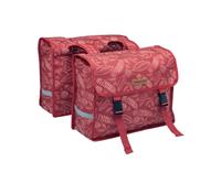 New looxs Doppelpacktasche Fiori Double, Forest Red