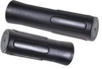 Westphal handvatten 122/92 mm rubber zwart per set