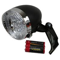Benson Koplamp Retro 3 LED - Zwart | Chroom