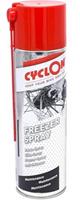 Cyclon spray Freezer 500 ml aluminium zilver/rood