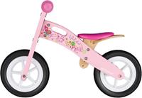 Bikestar 10 inch houten loopfiets, roze