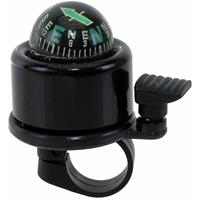 Fietsbel Edge World Mini et Kompas - Zwart