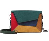 huismerk Herfst winter vrouwelijke kleine flap tas matte PU patch schouder messengertas Fashion kleine vierkante tas (groen)