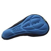 huismerk 3D siliconen Lycra Nylon & Gel Pad fiets zadel Stoelhoes zachte kussen past voor soorten Bikes(Blue)