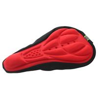 huismerk 3D siliconen Lycra Nylon & Gel Pad fiets zadel Stoelhoes zachte kussen past voor soorten Bikes(Red)