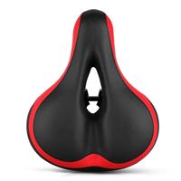 huismerk Reflecterende seat bicycle seat zadelstoel (Zwart rood)