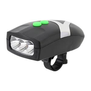 huismerk Mountainbike Koplamp Hoorn LED Zaklamp Fiets Elektrische Hoorn met licht