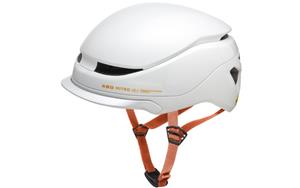 KED Mitro UE-1 Fahrradhelm Kopfumfang L 58-61 cm light grey-orange matt