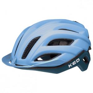 KED Helmsysteme Fahrradhelm Champion visor blue matt blau Gr. 58-61