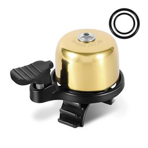 westbiking WEST FIETSEN YP0706048 Fiets Koperen Bell Mountainbike Mini Bell (Goud)