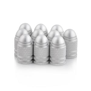 huismerk 2 stuks fiets aluminiumlegering Tire Valve Caps(Silver)