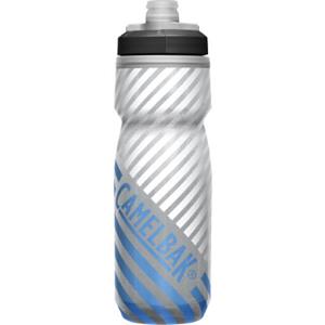 Camelbak Podium Chill Outdoor 620ml Bottle SS22 - Grey - Blue Stripe}  - One Size}
