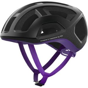 POC Ventral Lite Road Helmet 2021 - Uranium Black-Sapphire Purple Matt}  - L}