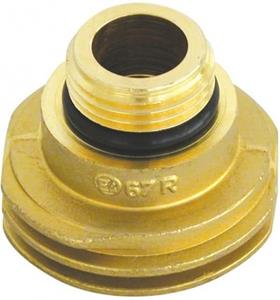 Carpoint gasnippel Europa 45 mm messing goud